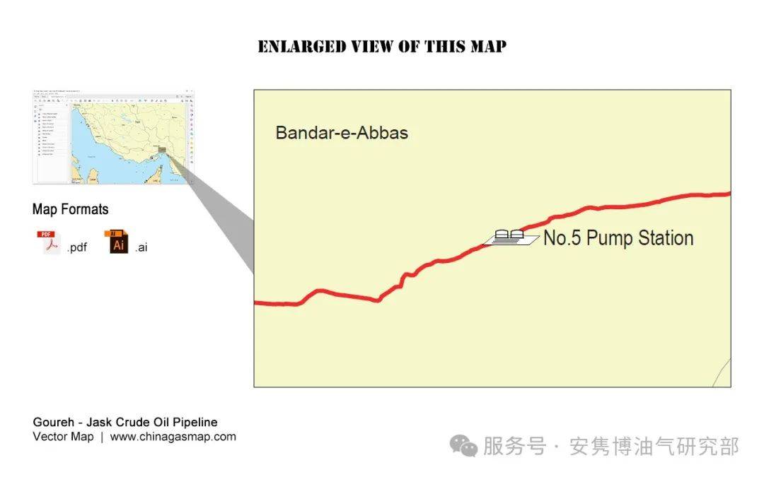 【电子版图纸】伊朗・古雷 – 贾斯克原油管道